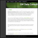 Screen shot of the Gw Data Consultancy Ltd website.