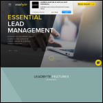 Screen shot of the Leadbyte Ltd website.