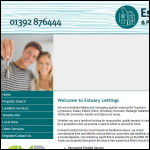 Screen shot of the Estuary Lettings (Topsham) Ltd website.
