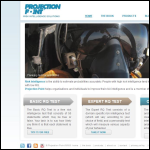 Screen shot of the The Projection People Ltd website.