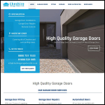 Screen shot of the Cheshire Garage Doors Ltd website.
