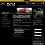 Screen shot of the Auto-mo Ltd website.