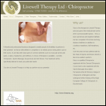 Screen shot of the Livewell Therapy Ltd website.