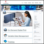Screen shot of the On Demand Digital Print Ltd website.