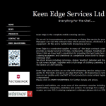 Screen shot of the Keen Edge Services Ltd website.