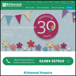 Screen shot of the Kirkwood Hospice Enterprises Ltd website.