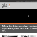 Screen shot of the GLS Foodservice Designs Ltd website.