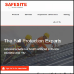 Screen shot of the Safesite Ltd website.