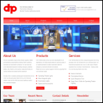 Screen shot of the D H P Medical Ltd website.