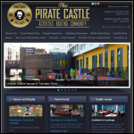 Screen shot of the The Pirate Castle website.