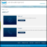 Screen shot of the E. Van Der Water Ltd website.