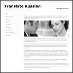 Screen shot of the Translate Russian website.