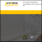 Screen shot of the A & A Blinds Ltd website.