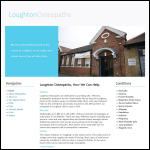 Screen shot of the Loughton Osteopaths Ltd website.