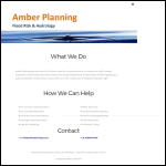 Screen shot of the Amber Planning Ltd website.