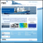 Screen shot of the Marine Planning Consultants Ltd website.
