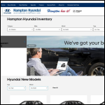 Screen shot of the Hampton Cars Ltd website.