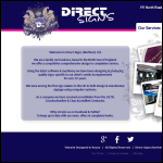 Screen shot of the Direct Signs (Northern) Ltd website.