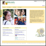 Screen shot of the Abigail Foundation website.