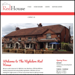 Screen shot of the The Red House Pub Ltd website.