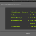 Screen shot of the General Food & Drinks Co website.