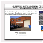 Screen shot of the Glanville Metal Spinning Co. Ltd website.