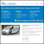 Screen shot of the Cln Electrical Services Ltd website.