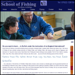 Screen shot of the The School of Fishing Ltd website.