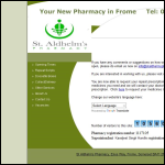 Screen shot of the St. Aldhelm's Pharmacy Ltd website.
