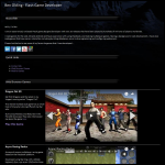 Screen shot of the Ben Olding Games Ltd website.