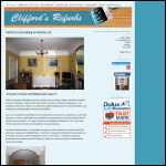 Screen shot of the Clifford's Decorating & Refurbs Ltd website.