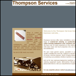Screen shot of the Thompson Services website.
