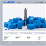 Screen shot of the Radian Tools Ltd website.