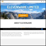 Screen shot of the Elevenware Ltd website.