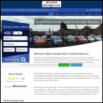 Screen shot of the Manor House Cars Ltd website.