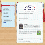 Screen shot of the Witney Tees Ltd website.