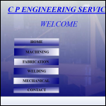 Screen shot of the CP Engineering Services website.