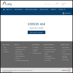 Screen shot of the Arig Capital Ltd website.
