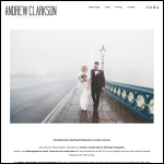 Screen shot of the Andrew Clarkson Photography Ltd website.