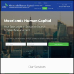 Screen shot of the Moorlands Business Services Ltd website.