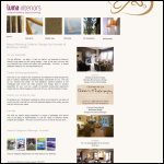 Screen shot of the Luma Interiors website.