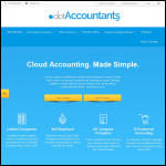 Screen shot of the Dot Accounts Ltd website.