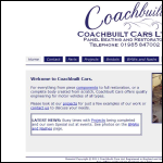 Screen shot of the Coachbuilt Cars Ltd website.