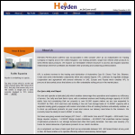 Screen shot of the Ihoeyden Ltd website.