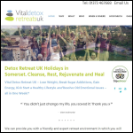 Screen shot of the Vital Detox Retreats Ltd website.