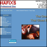 Screen shot of the Hafixs Industrial Products website.