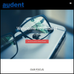 Screen shot of the Audent Ltd website.