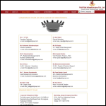Screen shot of the Trivedi Management Ltd website.