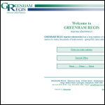 Screen shot of the Greenham Regis Marine Electronics website.