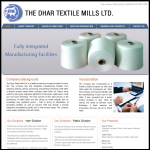 Screen shot of the Dhar Ltd website.